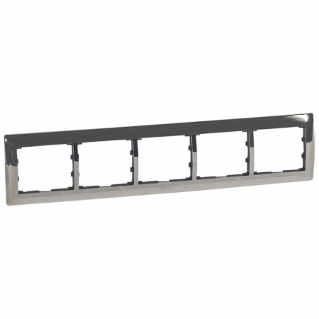 Рамка 5-постовая Legrand Galea Life хром 771935