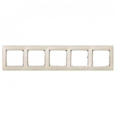 Рамка 5-постовая Legrand Valena жемчужная 770475