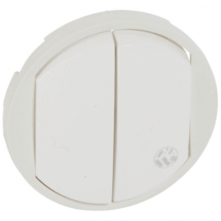 Клавиша Legrand Celiane выключателя двухклавишного антибактериальная белая 067741