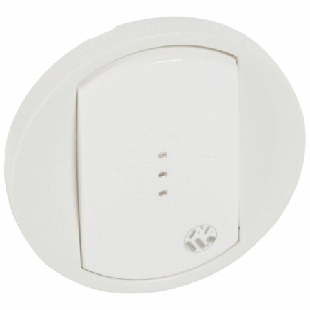 Клавиша Legrand Celiane выключателя с подсветкой антибактериальная белая 067742