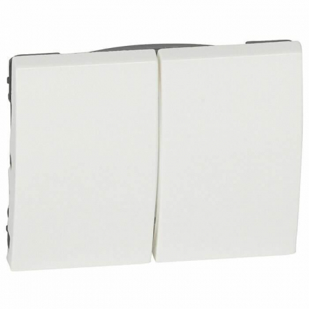 Клавиша Legrand Galea Life выключателя двойная белая 777012
