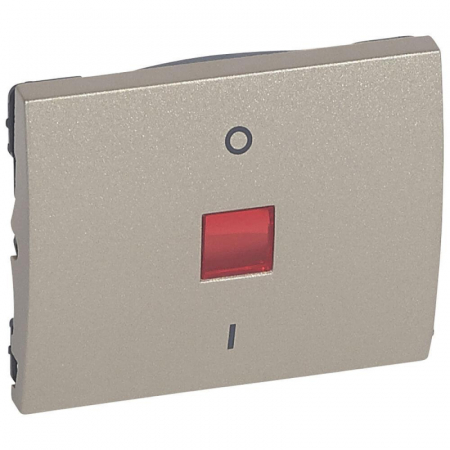 Клавиша Legrand Galea Life выключателя с индикацией титановая 771418