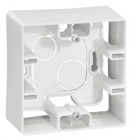 Коробка для накладного монтажа 1-постовая Legrand Etika белая 672510