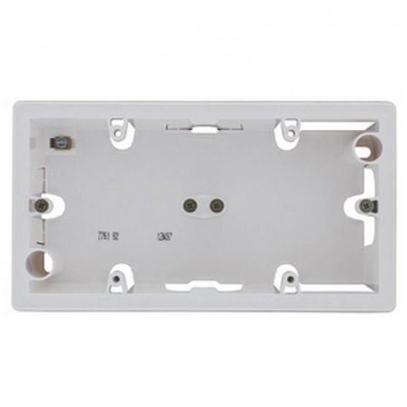 Коробка накладного монтажа 2-постовая Legrand Galea Valena белая 776182