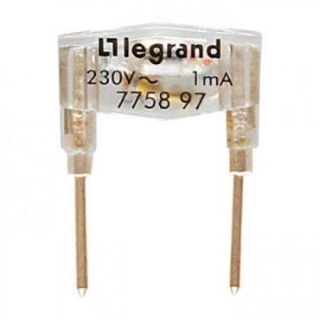 Лампа подсветки механизмов Legrand Galea Life зеленая 775897