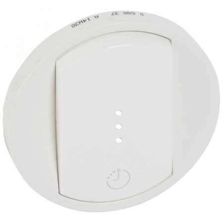 Лицевая панель Legrand Celiane выключателя одноклавишного с выдержкой времени белая 068037