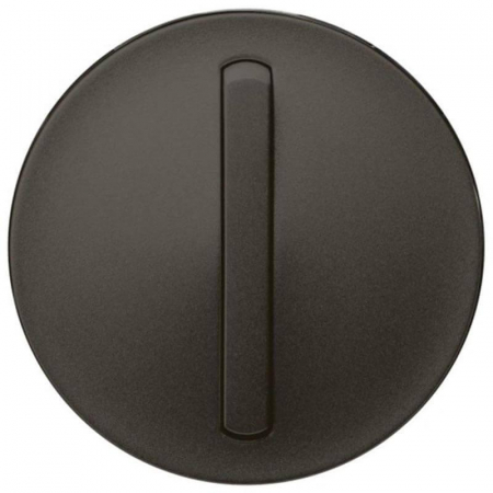 Лицевая панель Legrand Celiane выключателя одноклавишного с контурной подсветкой графит 065203