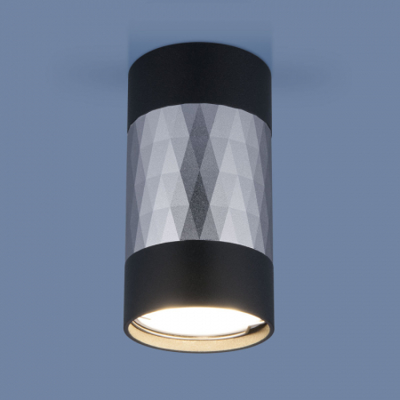 Накладной светильник Elektrostandard DLN110 GU10 черный/серебро