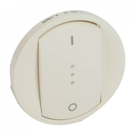 Лицевая панель Legrand Celiane выключателя одноклавишного с подсветкой слоновая кость 066219