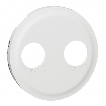 Лицевая панель Legrand Celiane розетки телевизионной TV/FM белая 068283