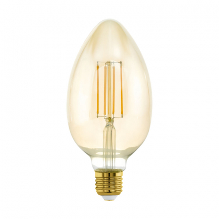 Светодиодная лампа Eglo E27 4W 2200K свеча янтарная 11836