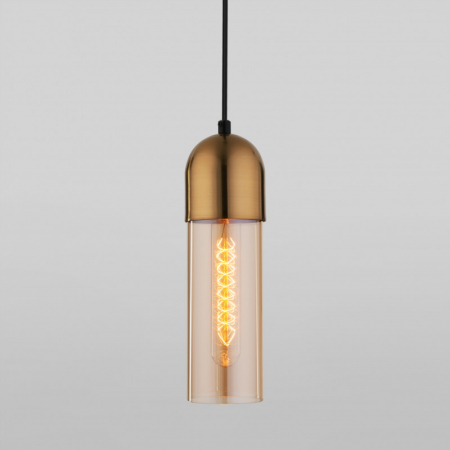 Подвесной светильник Eurosvet Airon 50180/1 янтарный