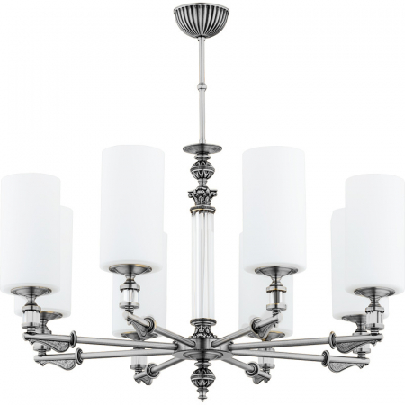 Люстра на штанге Kutek MERANO-SZKLANY KLOSZ MER-ZW-8(N)