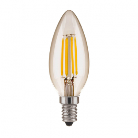 Лампа светодиодная филаментная Elektrostandard E14 7W 3300K прозрачная 4690389062889