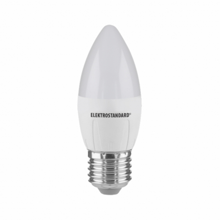 Лампа светодиодная Elektrostandard E27 6W 6500K свеча матовая 4690389056413