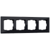 Рамка Werkel Favorit на 4 поста черный W0041108 4690389159954