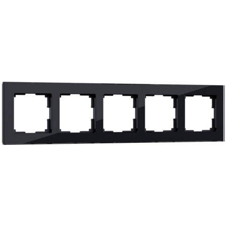 Рамка Werkel Favorit на 5 постов черный W0051108 4690389160110