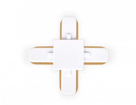 Коннектор Х-образный однофазный Ambrella Light Track System GL7082