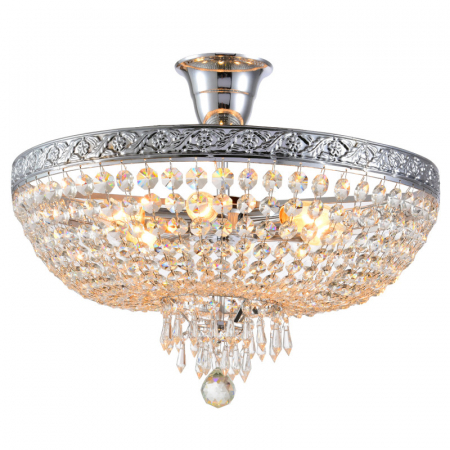 Люстра на штанге Natali Kovaltseva BAROCCO 81404/6C CHROME