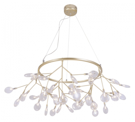 Подвесная люстра Crystal Lux Evita EVITA SP45 D GOLD/TRANSPARENT