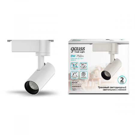 Трековый светодиодный светильник Gauss Track Light Led TR077