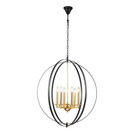 Подвесная люстра iLamp Element 9977-800 GoldBlack