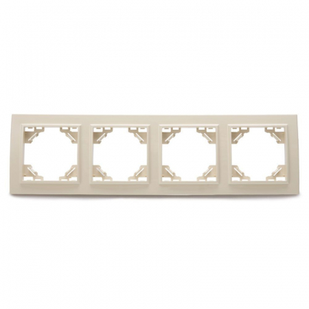 Рамка 4-местная горизонтальная Stekker PFR00-9004-02 39243