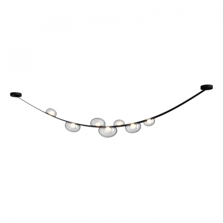 Подвесной светодиодный светильник Crystal Lux Bosque SP7 L3000 Black/Transparent