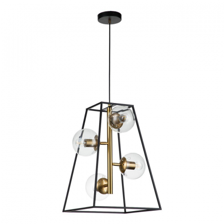 Подвесная люстра Indigo Faccetta 13005/A/4P Black V000106