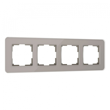 Рамка Werkel Elite на 4 поста дымчатый W0042417 4690389180798