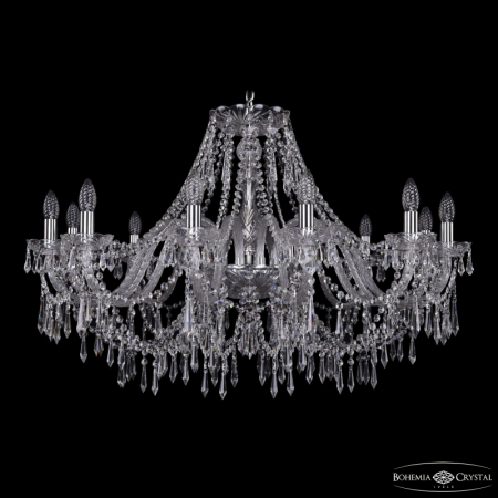 Подвесная люстра Bohemia Ivele Crystal 1403/12/360 Ni