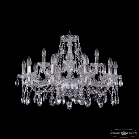 Подвесная люстра Bohemia Ivele Crystal 1413/10+5/300 Ni