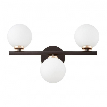 Настенный светильник Lumina Deco Marsiada LDW 6033-3 BK+F.GD