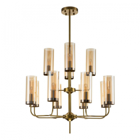 Люстра на штанге Indigo Balletto 13014/12R Brass V000254