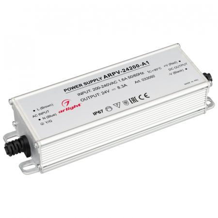 Блок питания Arlight ARPV-24200-A1 (24V, 8.3A, 200W) 033092