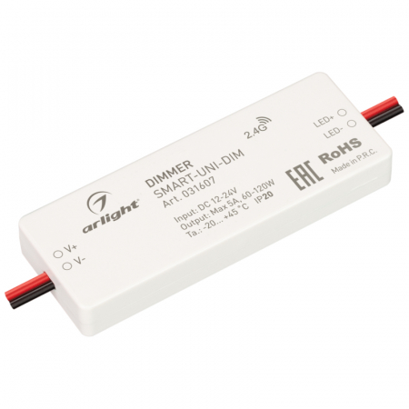 Диммер Arlight Smart-Uni-Dim (12-24V, 1x5A, 2.4G) 031607
