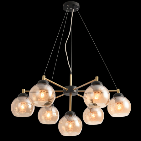 Подвесная люстра Natali Kovaltseva STUTTGART 91006/7C GOLD BLACK
