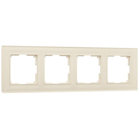 Рамка на 4 поста Werkel Favorit молочный 4690389183447 W0041141