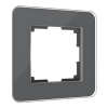 Рамка из стекла на 1 пост Werkel Elite графит 4690389180675 W0012440