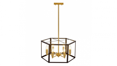 Подвесная люстра Lumina Deco Lorton LDP 1142-6 BK+MD