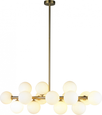 Люстра на штанге iLamp Golden 8516P/L BR-WH