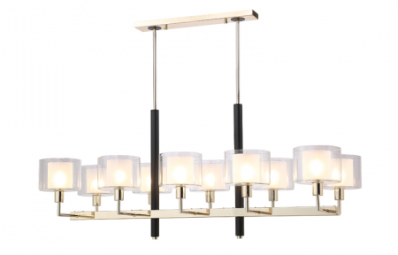 Люстра на штанге Crystal Lux MAESTRO SP-PL10 L1100 GOLD