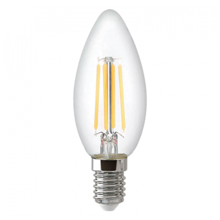 Лампа светодиодная филаментная Thomson E14 11W 2700K свеча прозрачная TH-B2071