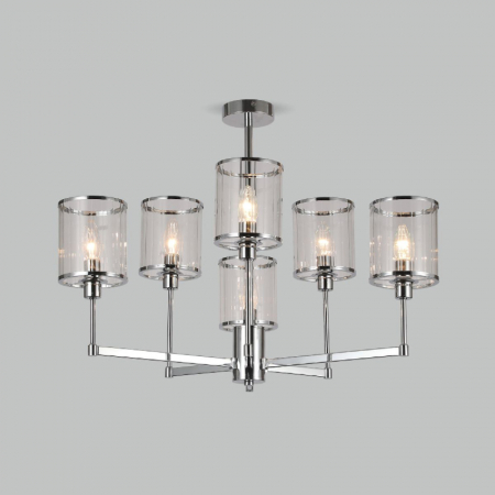 Люстра на штанге Eurosvet Inari 60144/6 хром Smart a061946