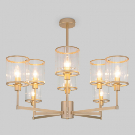 Люстра на штанге Eurosvet Inari 60144/8 золото Smart a061943