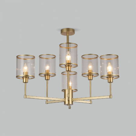 Люстра на штанге Eurosvet Inari 60144/6 золото Smart a061942