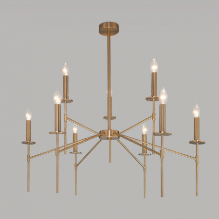 Люстра на штанге Eurosvet Anders 60142/9 латунь Smart a061931