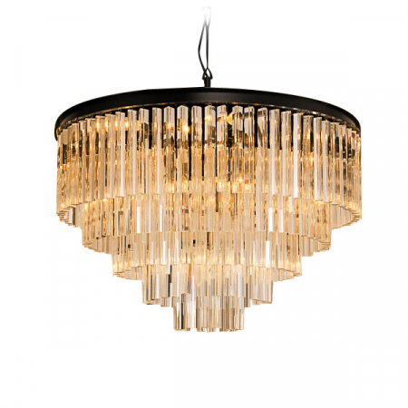 Подвесная люстра Delight Collection 1920s Odeon KR0387P-10A black/amber