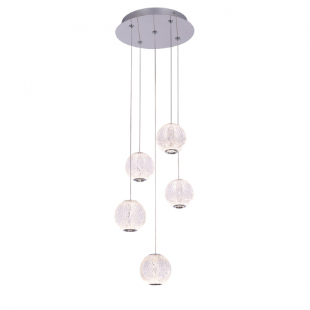 Подвесной светильник Delight Collection MD20001012 MD20001012-5A chrome