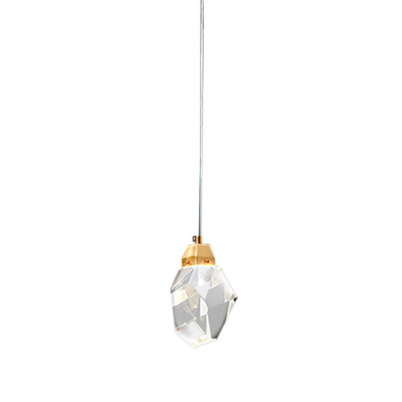 Подвесной светильник Delight Collection Crystal rock II 9701P/1 brass